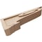 Ekena Millwork 4"W x 24"D x 8"H Thin Scroll Rough Cedar Woodgrain TimberThane Corbel, Primed Tan CORUR04X24X08SCRRCPR - alternate 3
